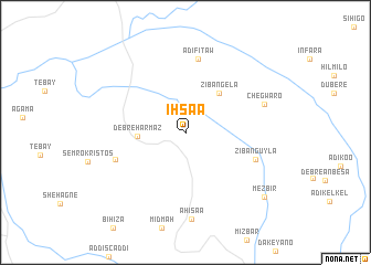map of Ihsaʼā