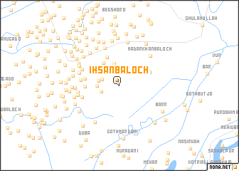 map of Ihsān Baloch