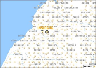 map of I-hsing