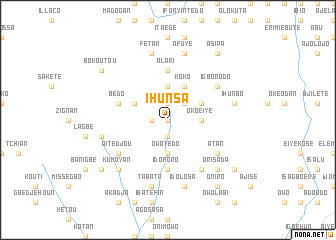 map of Ihunsa