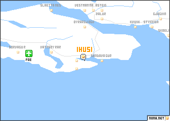 map of Í Húsi