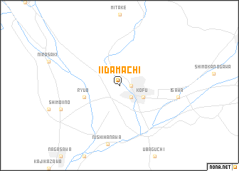 map of Iidamachi