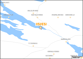 map of Iisvesi