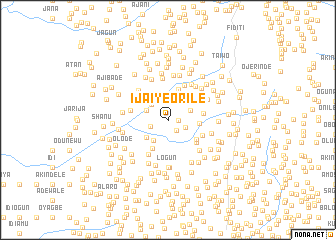 map of Ijaiye Orile