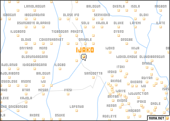 map of Ijako