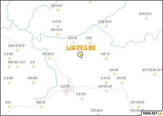 map of Ijaregbe