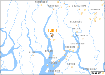 map of Ijaw