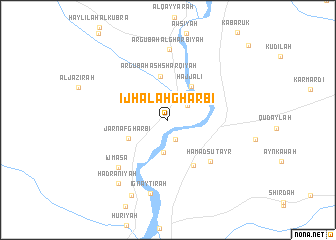 map of Ijḩālah Gharbī