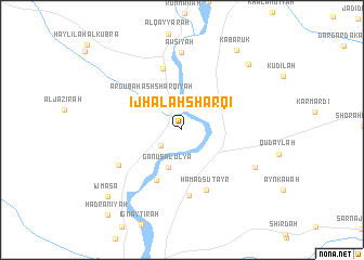 map of Ijḩālah Sharqī