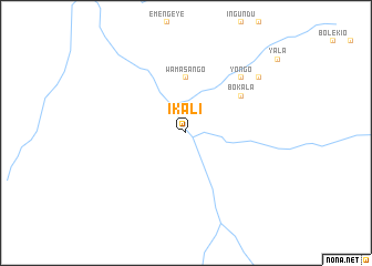 map of Ikali