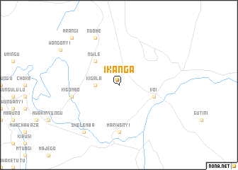 map of Ikanga