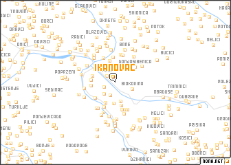 map of Ikanovac