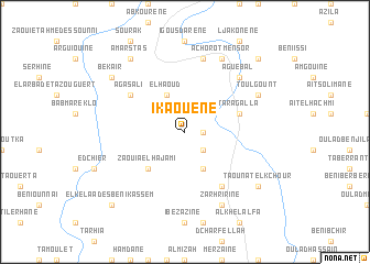 map of Ikaouene