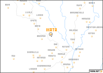 map of Ikata