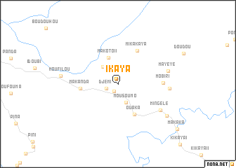 map of Ikaya