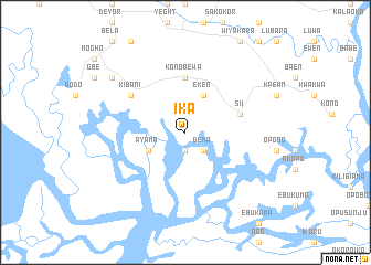 map of Ika