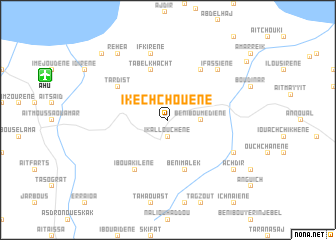 map of Ikechchoûʼene