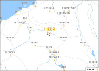 map of Ikeda
