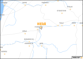 map of Ikeda