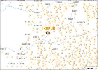 map of Ikefun