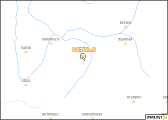 map of Ikendji