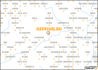 map of Ikereku Olodi