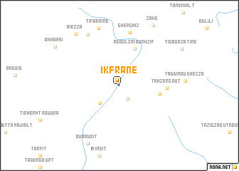 map of Ikfrane