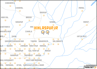 map of Ikhlāspur