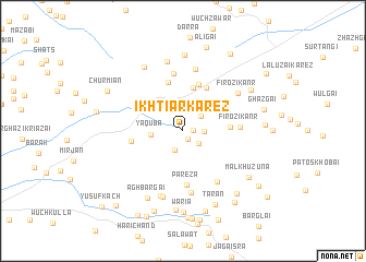 map of Ikhtiār Kārez