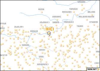 map of Ikići