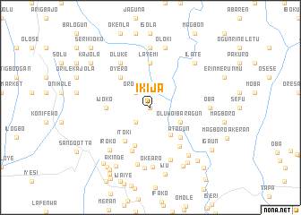 map of Ikija
