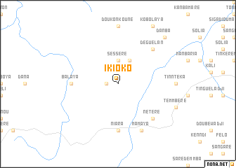 map of Ikioko