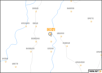 map of Ikiri