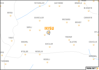 map of İkisu