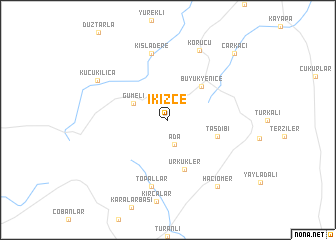 map of İkizce