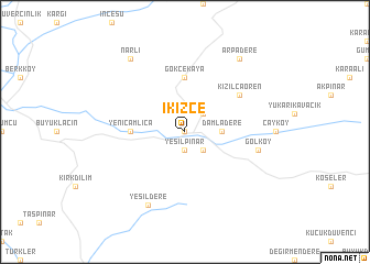 map of İkizce