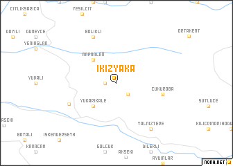 map of İkizyaka