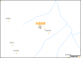 map of Ikodia