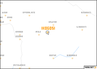 map of Ikogosi