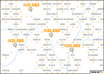 map of Ikolaba
