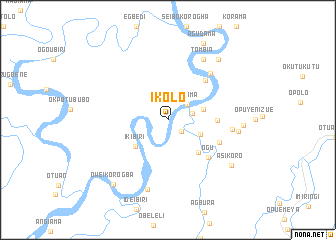 map of Ikolo