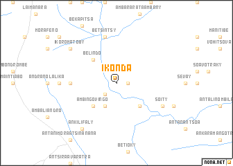 map of Ikonda