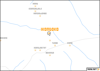 map of Ikondoko