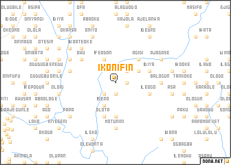 map of Ikonifin
