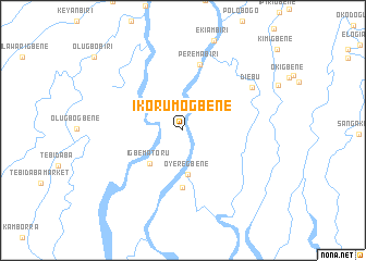 map of Ikorumogbene