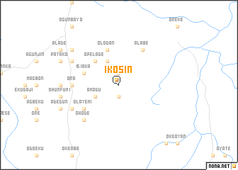 map of Ikosin