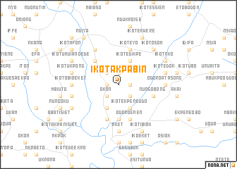 map of Ikot Akpabin