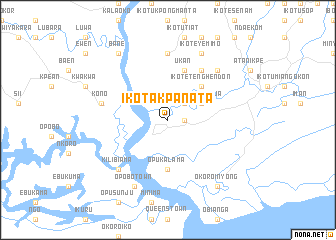 map of Ikot Akpanata