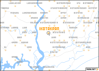 map of Ikot Akpan