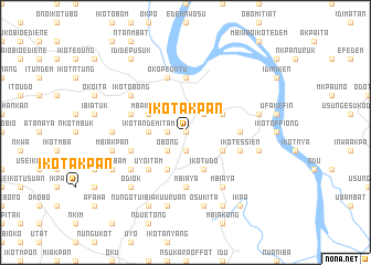 map of Ikot Akpan